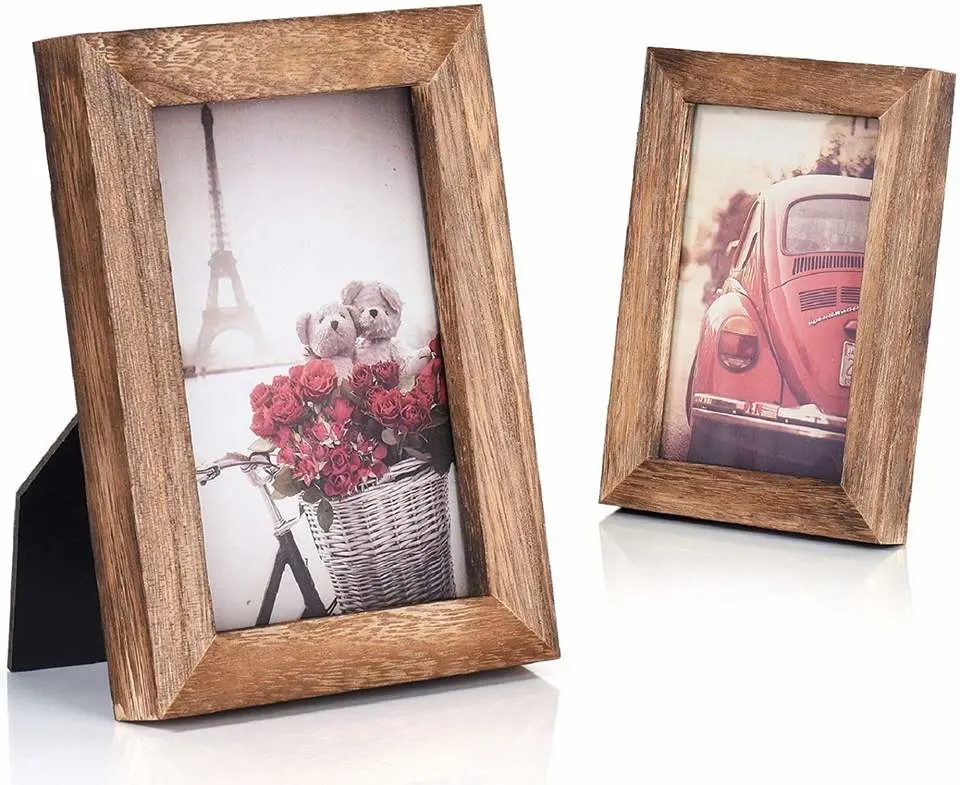 4X6 Factory Price Hot Sale Simple Natural Display Wooden/Wood Photo Frame
