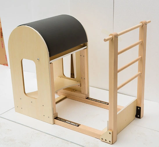 Оборудование для сбалансированного пилатеса для домашнего использования, деревянный реформатор для йоги, бочка для лестницы для пилатеса