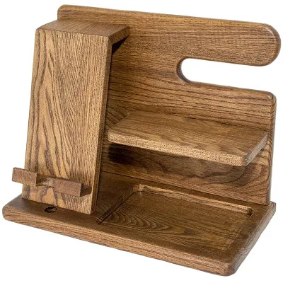 Деревянный держатель для мобильного телефона, деревянная док-станция для мобильного телефона, брелок для ключей, держатель для кошелька